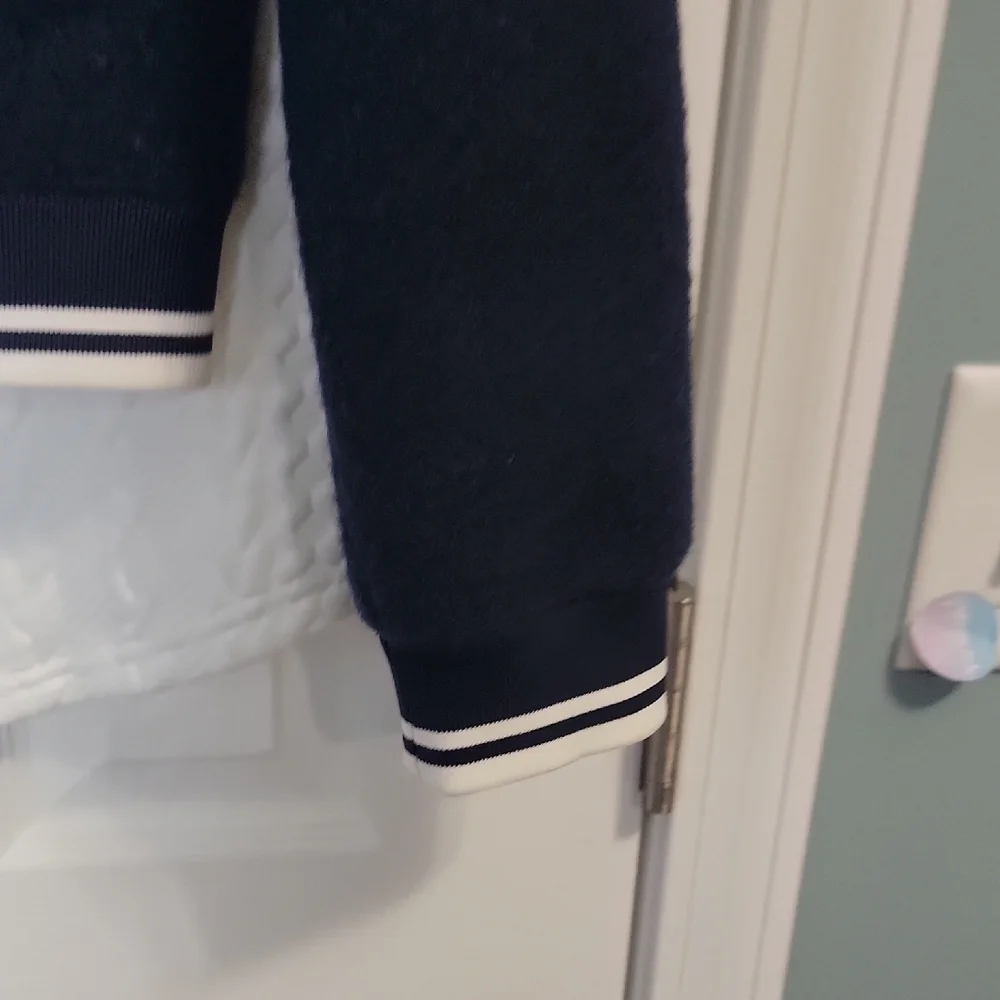 Nwt .J. Crew Womens Dark Blue Varsity Jacket - Picture 4 of 5